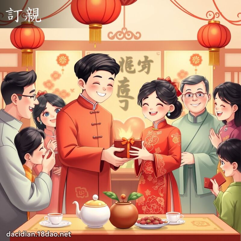 订亲 - 国语大辞典配图