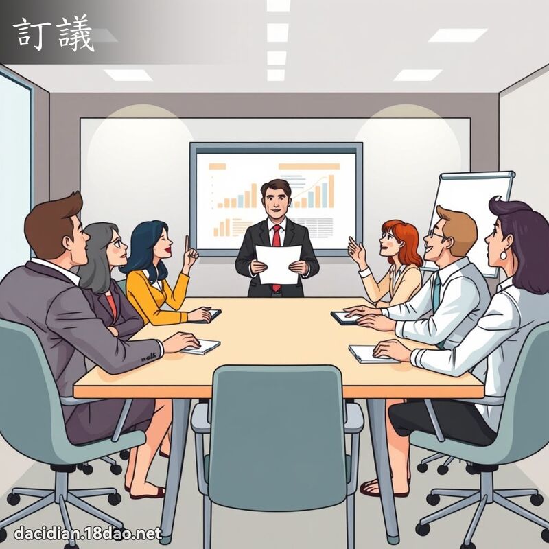 訂議 - 國語大辭典配圖