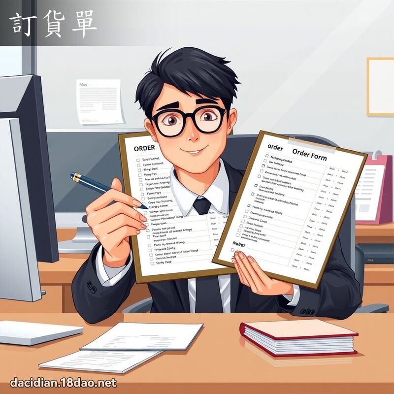 订货单 - 国语大辞典配图