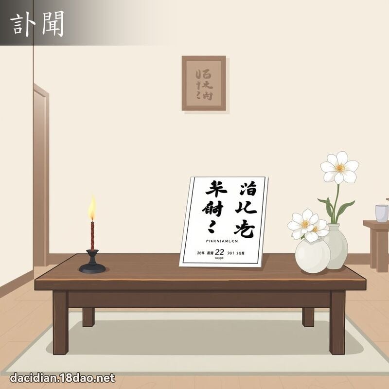 訃聞 - 國語大辭典配圖