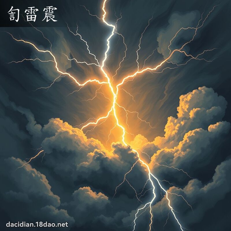 訇雷震 - 国语大辞典配图