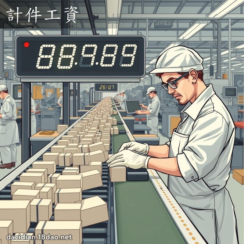 計件工資 - 國語大辭典配圖
