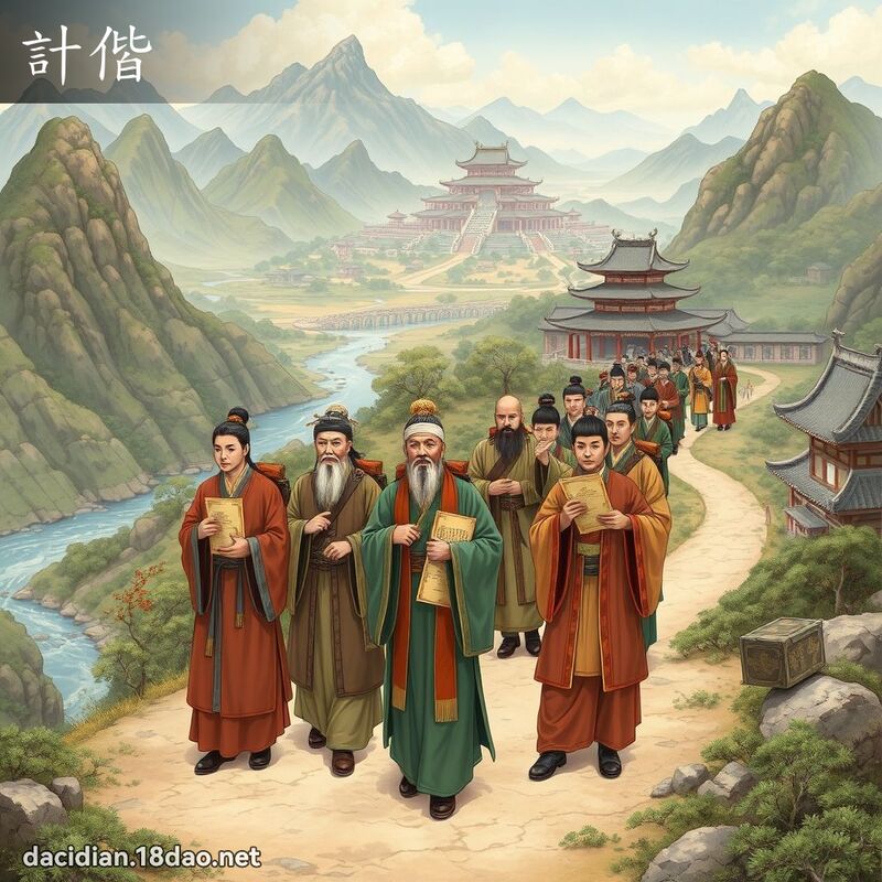 計偕 - 國語大辭典配圖