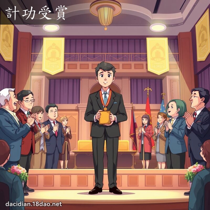計功受賞 - 國語大辭典配圖
