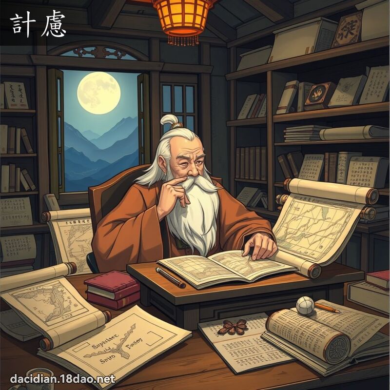 计虑 - 国语大辞典配图