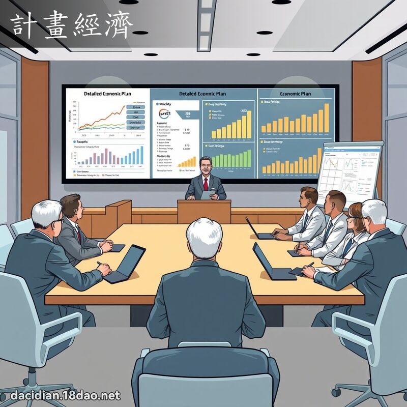 計畫經濟 - 國語大辭典配圖