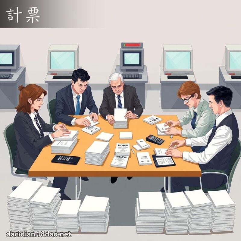 计票 - 国语大辞典配图