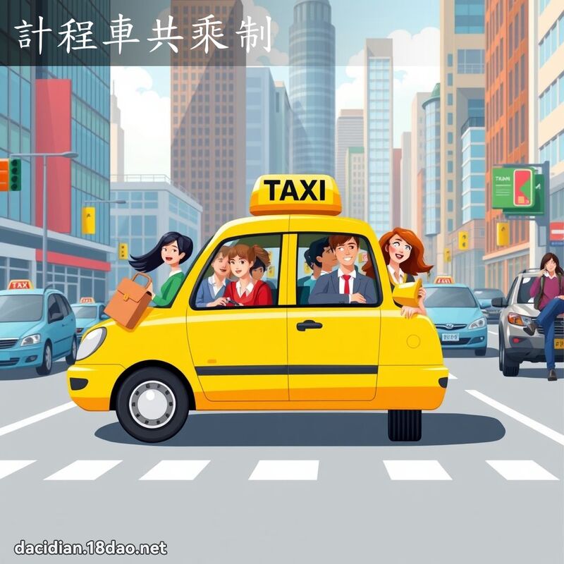 計程車共乘制 - 國語大辭典配圖