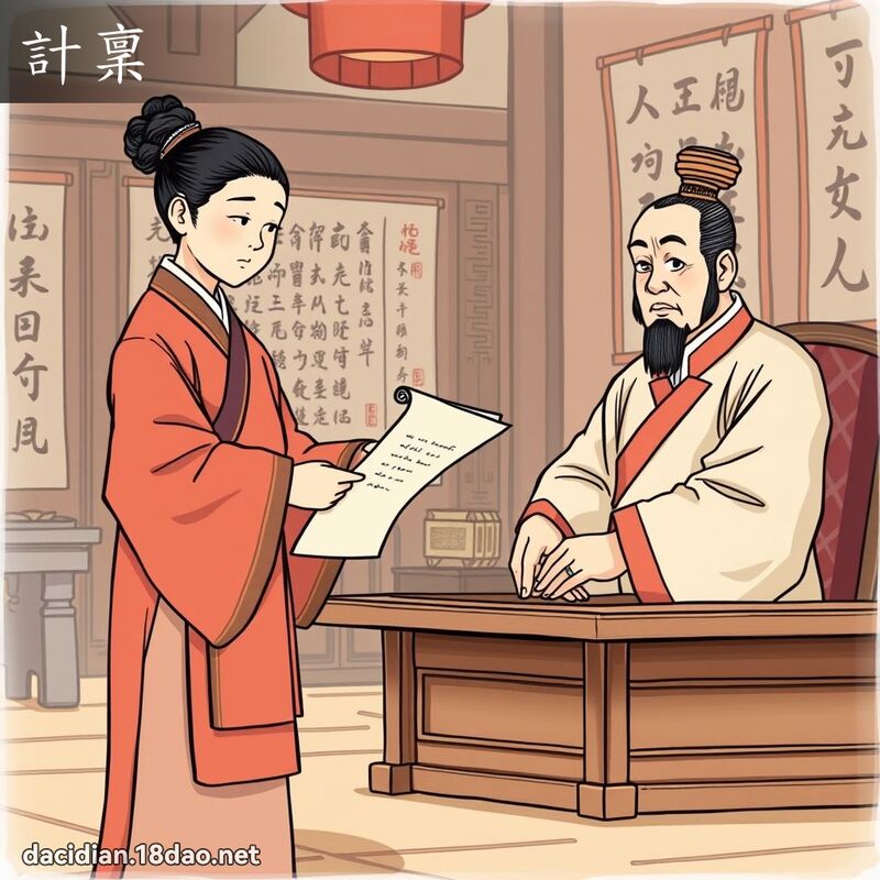 計稟 - 國語大辭典配圖