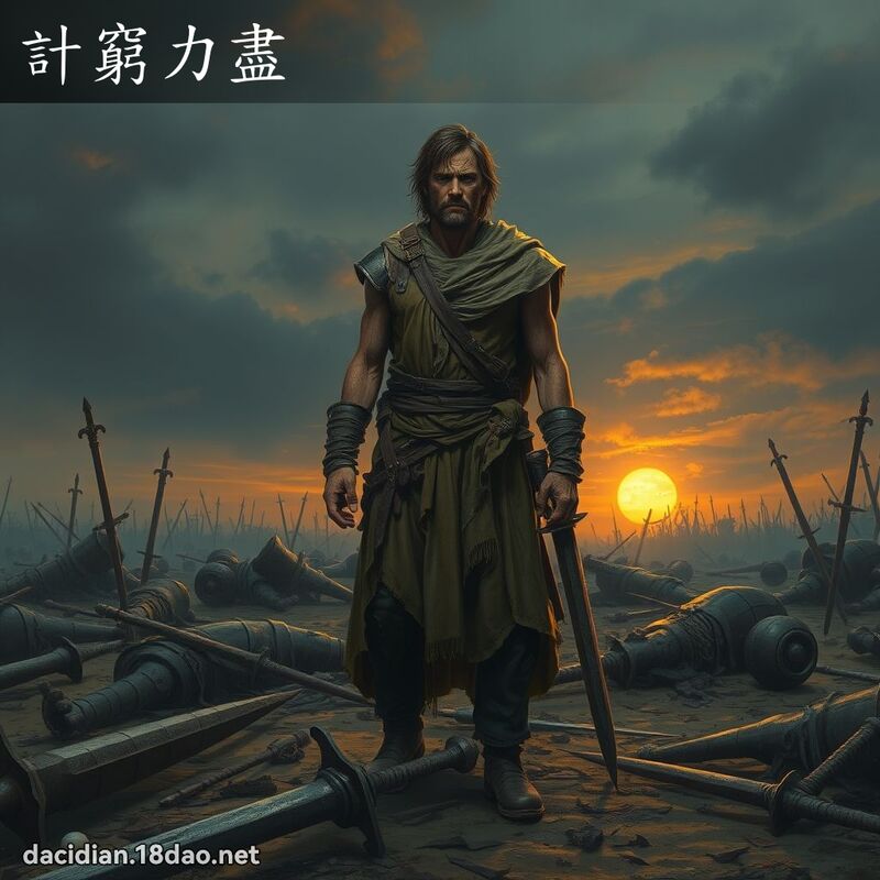 計窮力盡 - 國語大辭典配圖