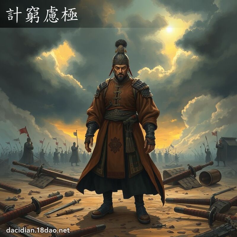 计穷虑极 - 国语大辞典配图
