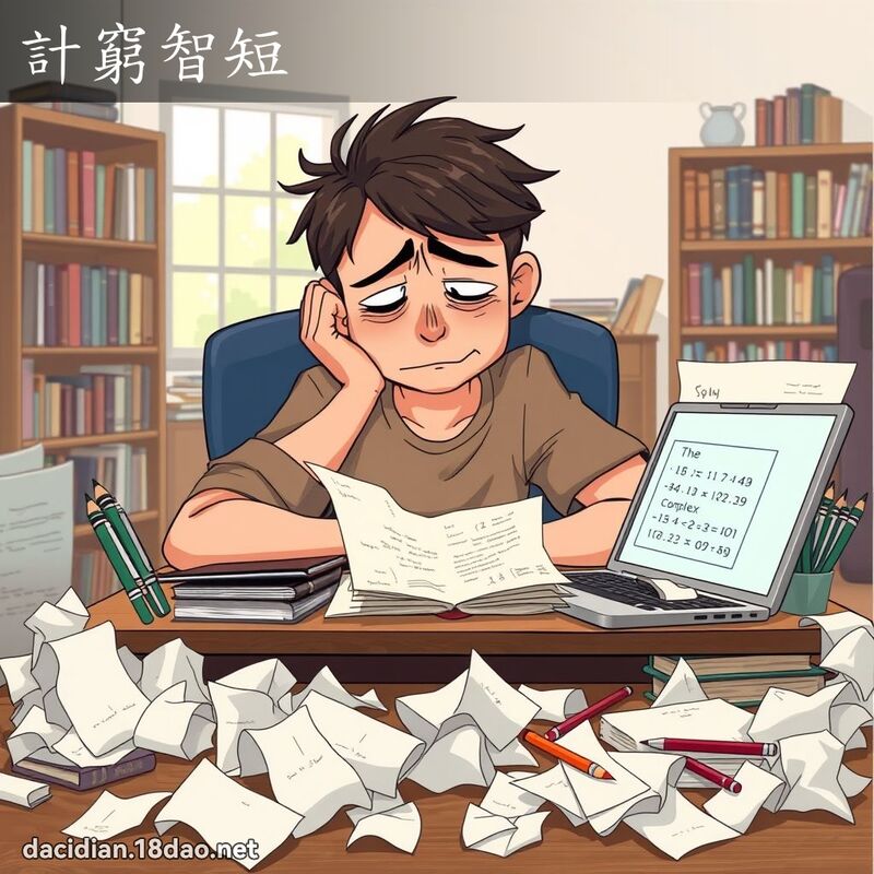 計窮智短 - 國語大辭典配圖
