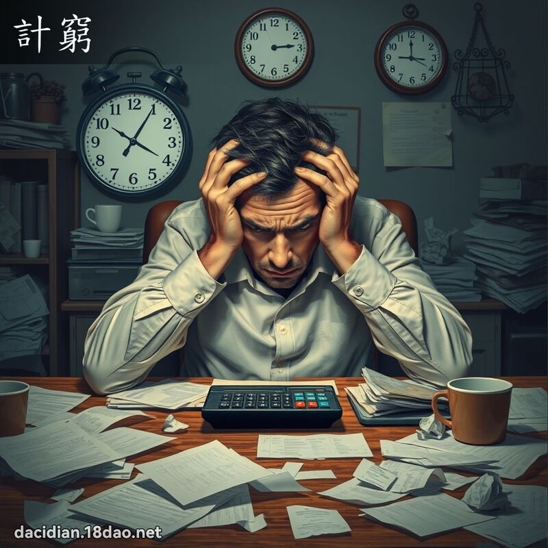 計窮 - 國語大辭典配圖