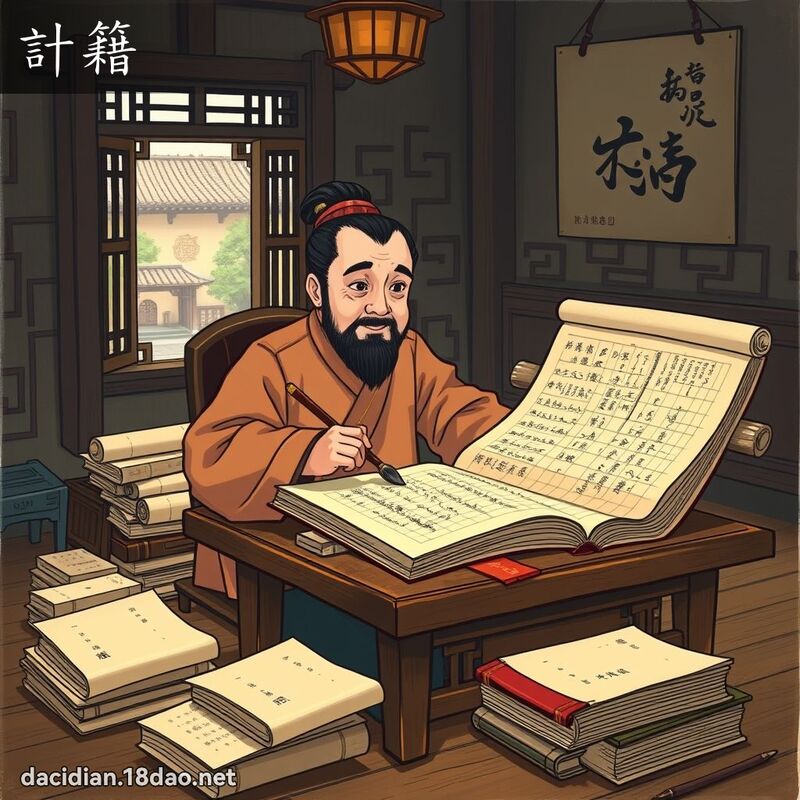 計籍 - 國語大辭典配圖