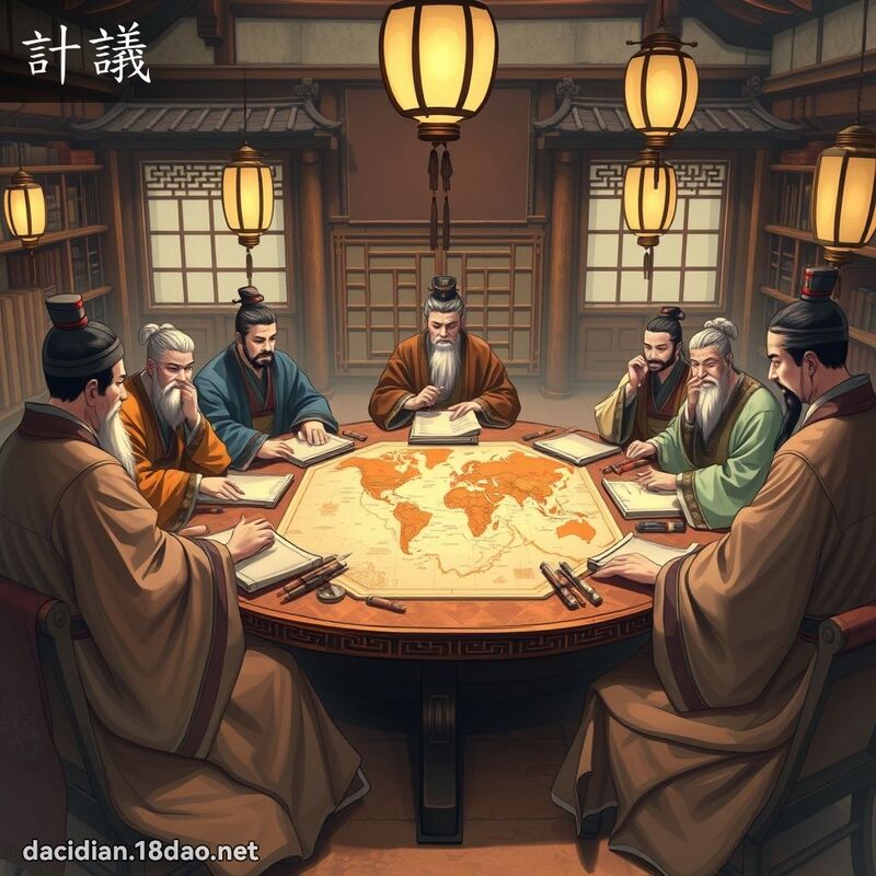 計議 - 國語大辭典配圖