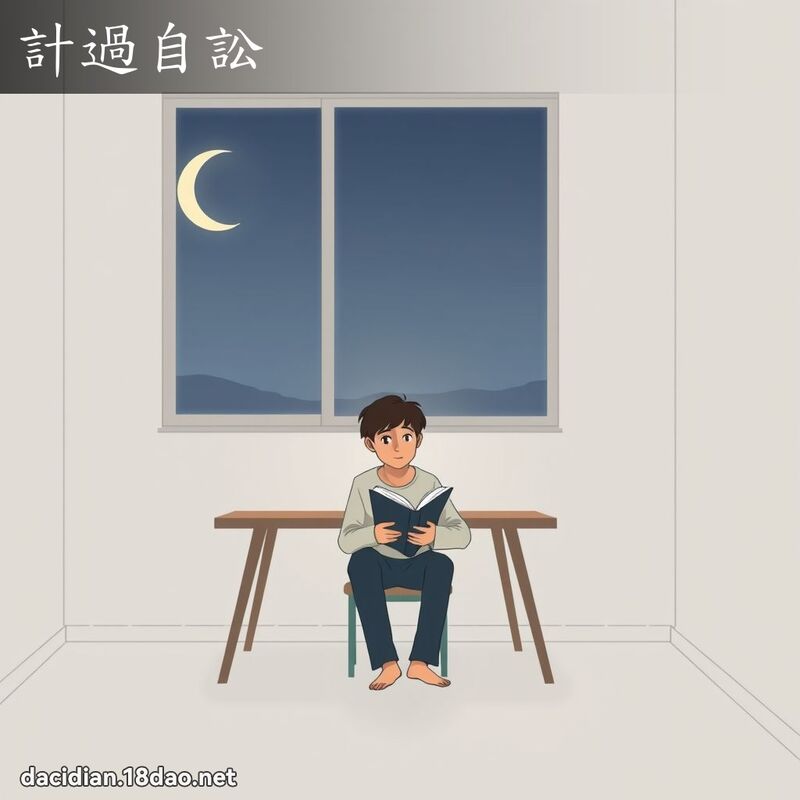 計過自訟 - 國語大辭典配圖
