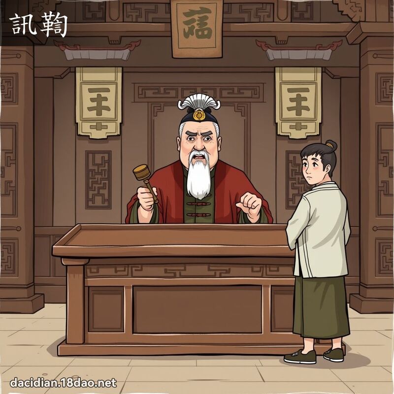 訊鞫 - 國語大辭典配圖