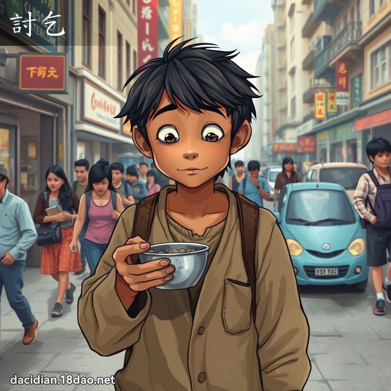 討乞 - 國語大辭典配圖