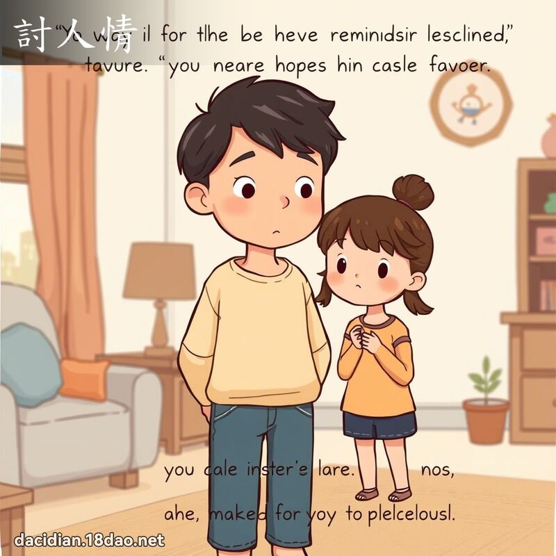 討人情 - 國語大辭典配圖