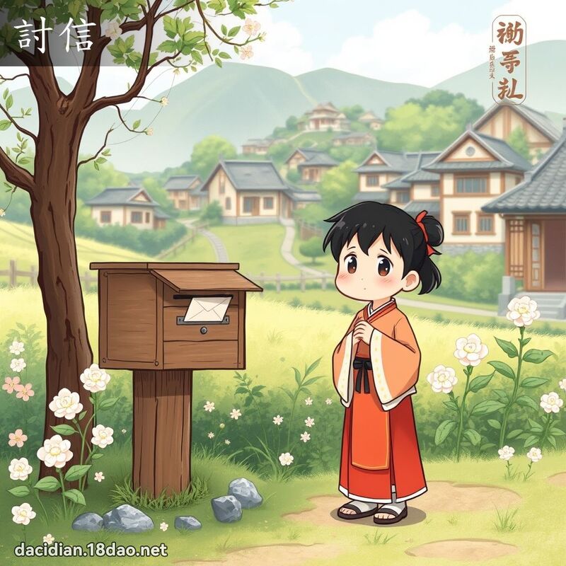 討信 - 国语大辞典配图