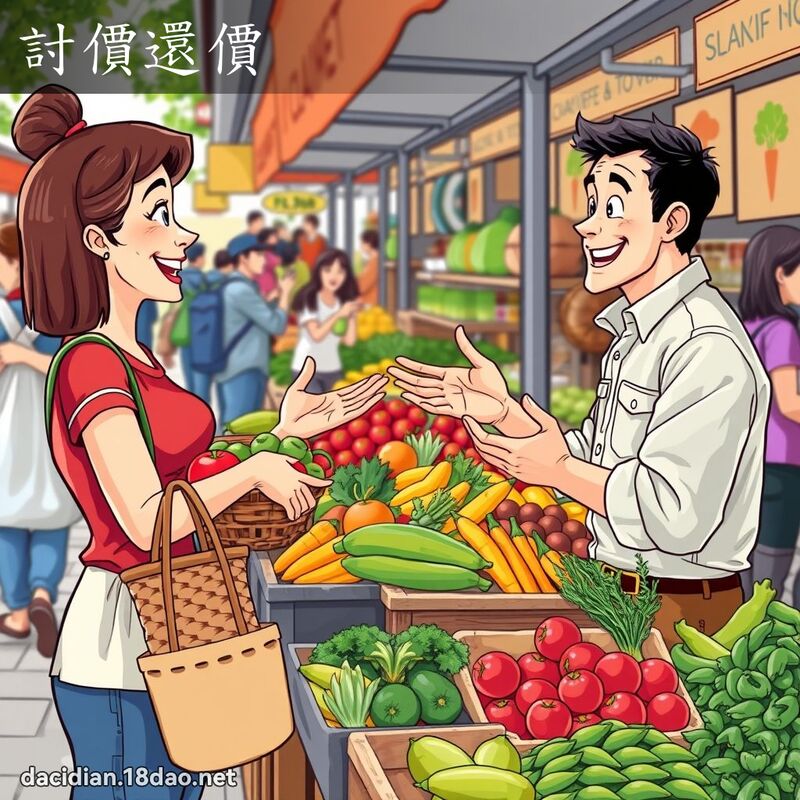 討价还价 - 国语大辞典配图