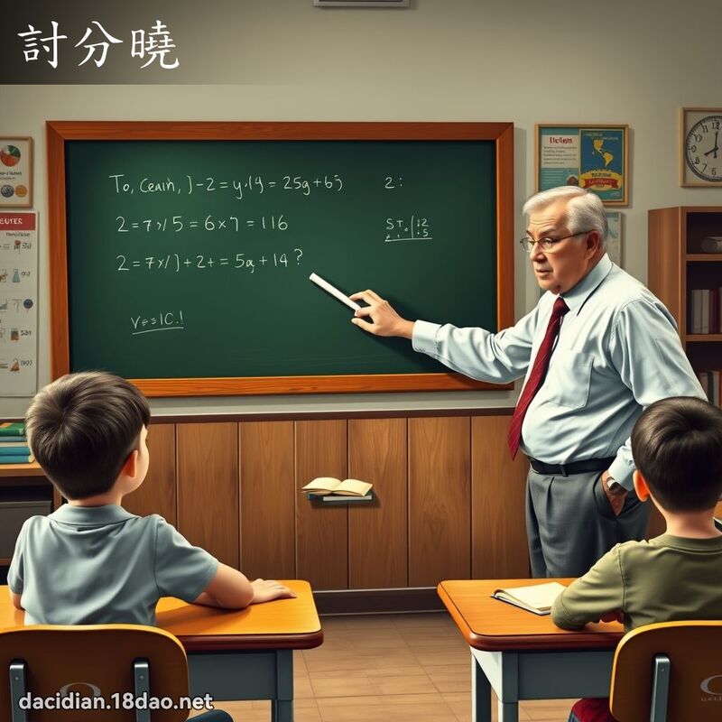 討分晓 - 国语大辞典配图