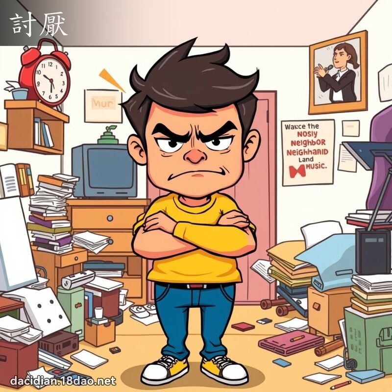 討厭 - 國語大辭典配圖