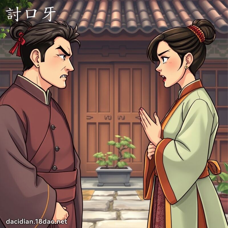 討口牙 - 国语大辞典配图