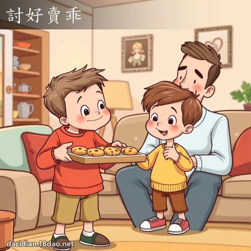 討好卖乖 - 国语大辞典配图