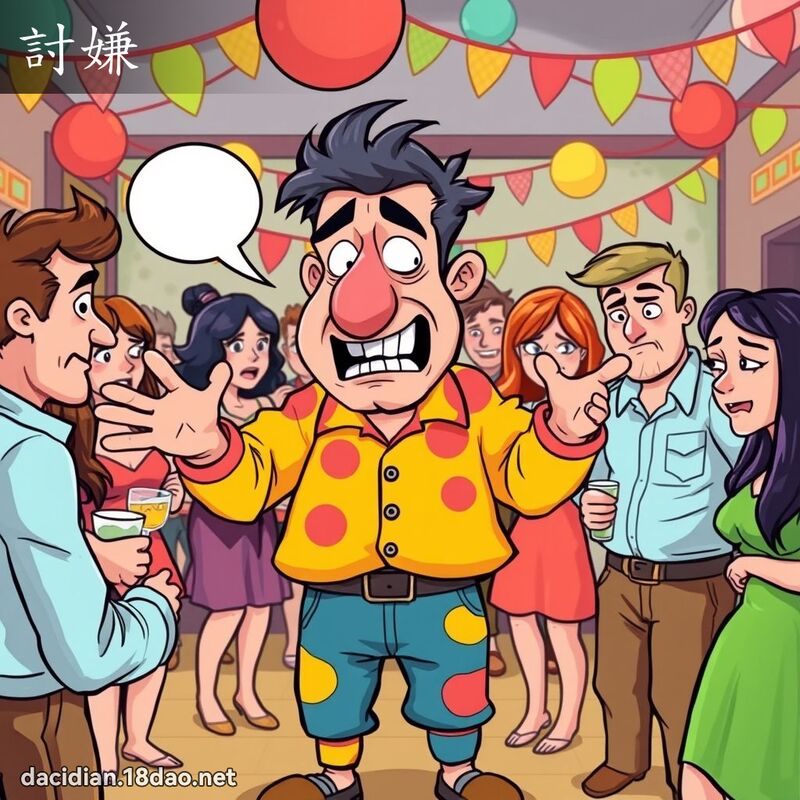 討嫌 - 國語大辭典配圖