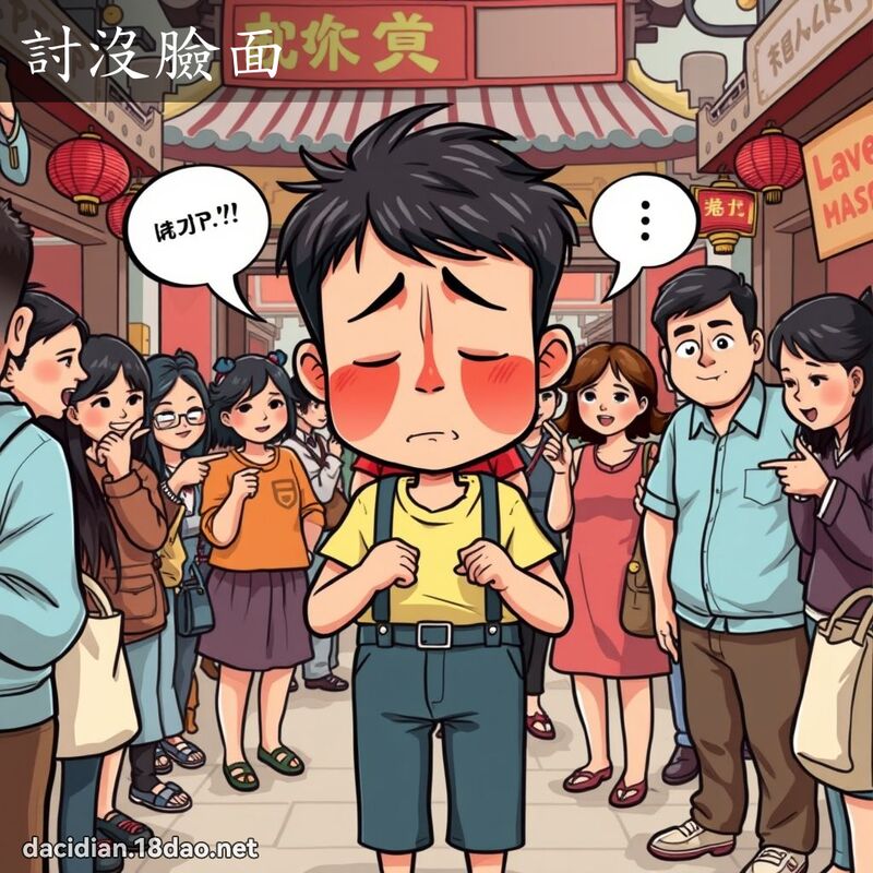 討沒臉面 - 國語大辭典配圖