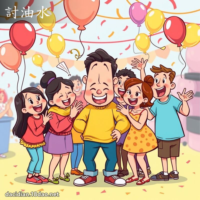 討油水 - 國語大辭典配圖