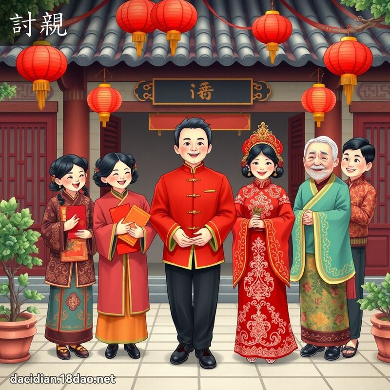 討親 - 國語大辭典配圖