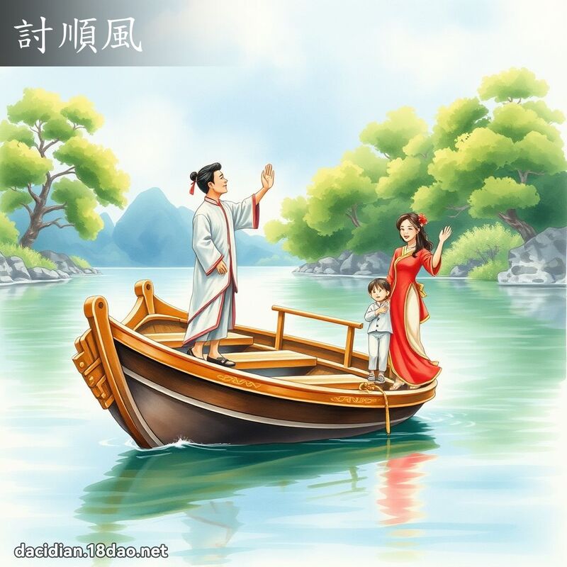 討顺风 - 国语大辞典配图