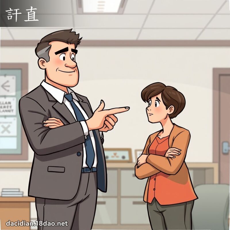 訐直 - 国语大辞典配图
