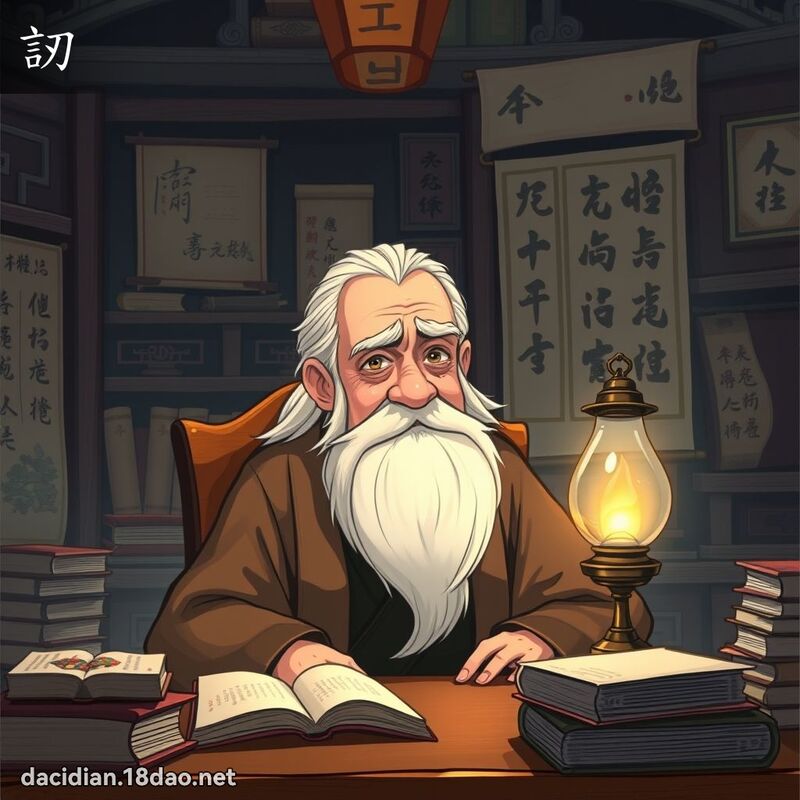 訒 - 國語大辭典配圖