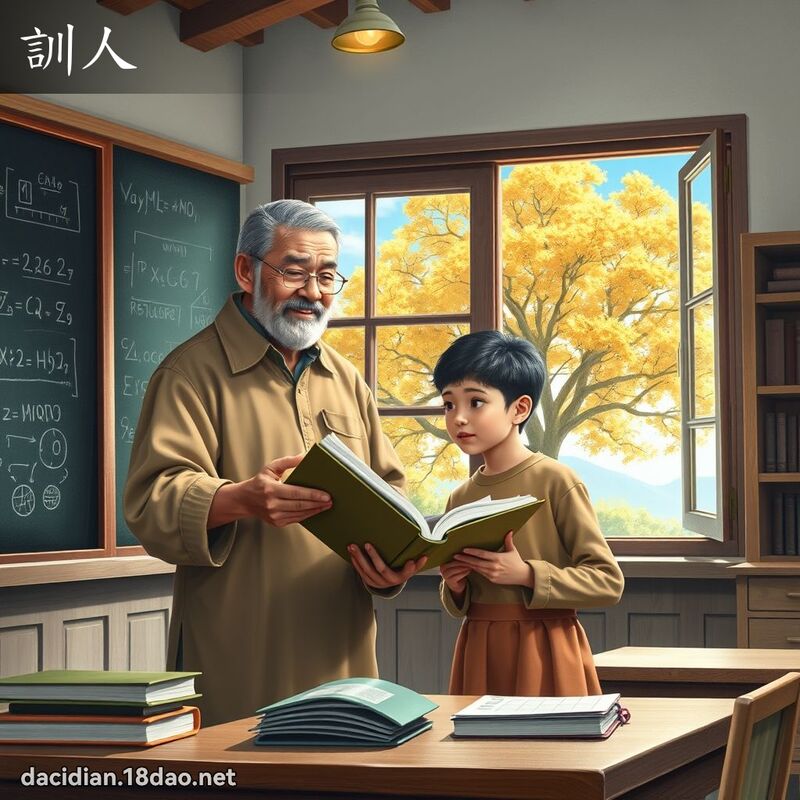 训人 - 国语大辞典配图