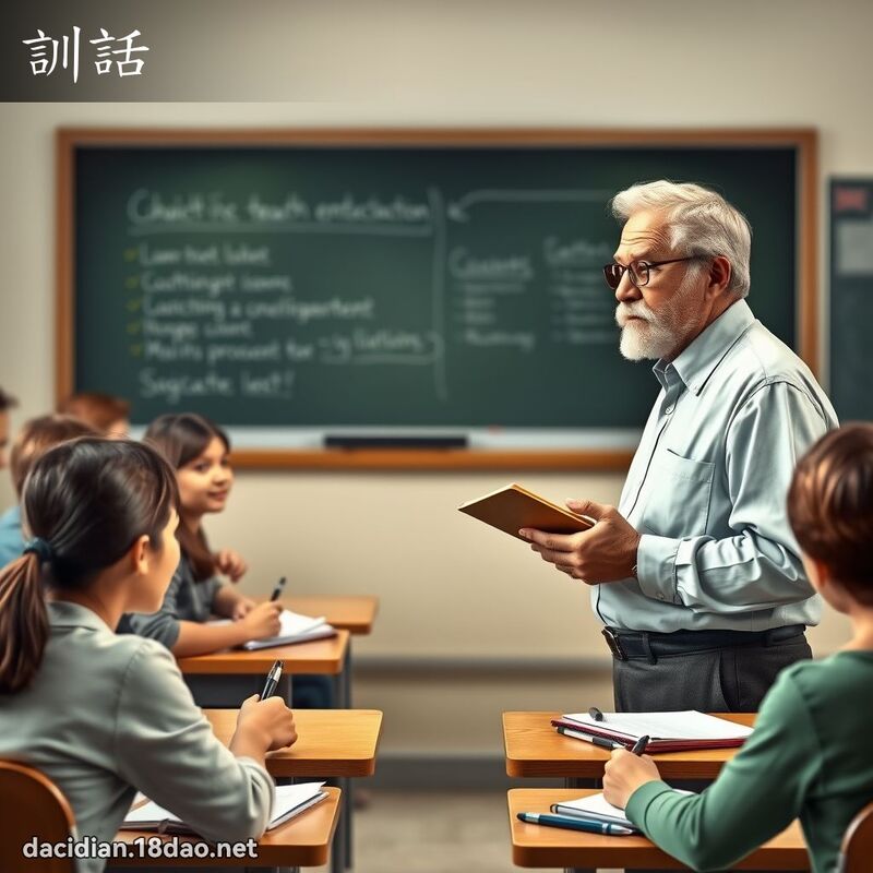 训话 - 国语大辞典配图