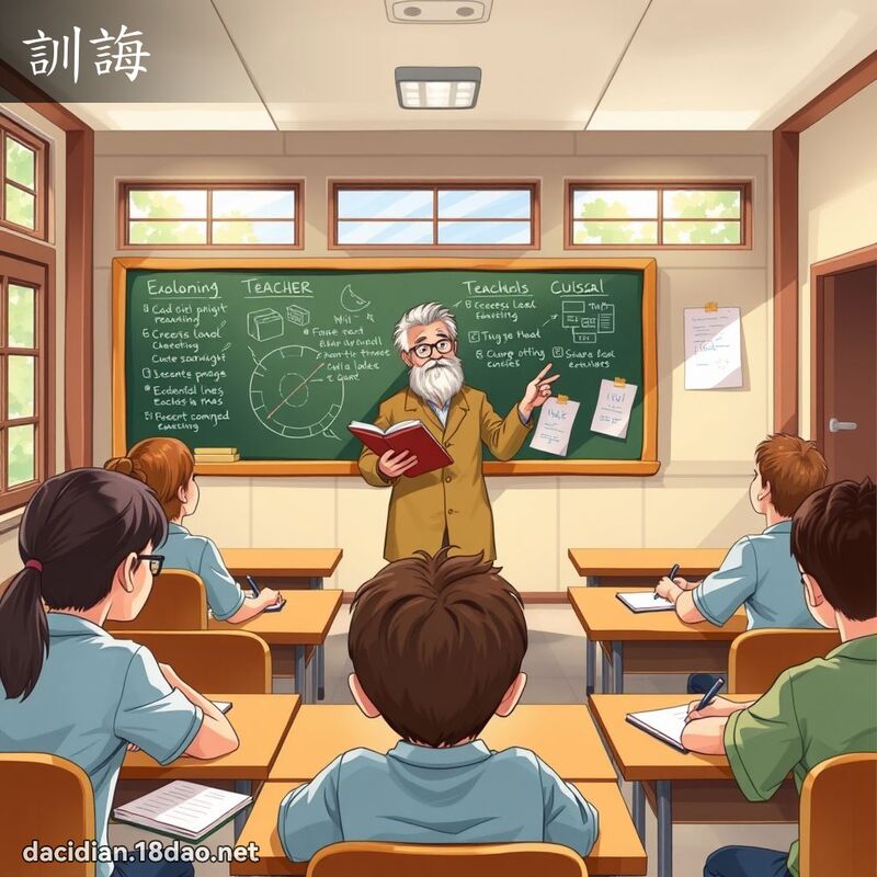 训诲 - 国语大辞典配图