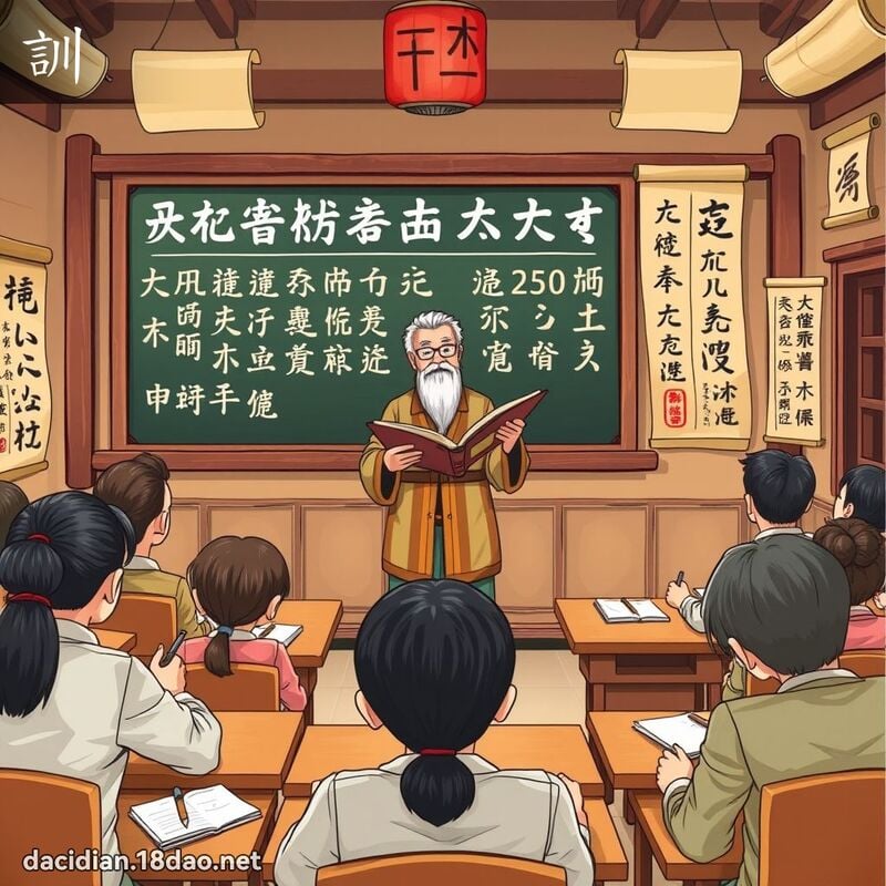 訓 - 國語大辭典配圖