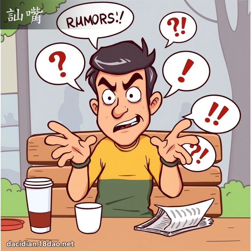 訕嘴 - 國語大辭典配圖