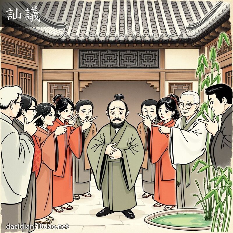 訕議 - 國語大辭典配圖