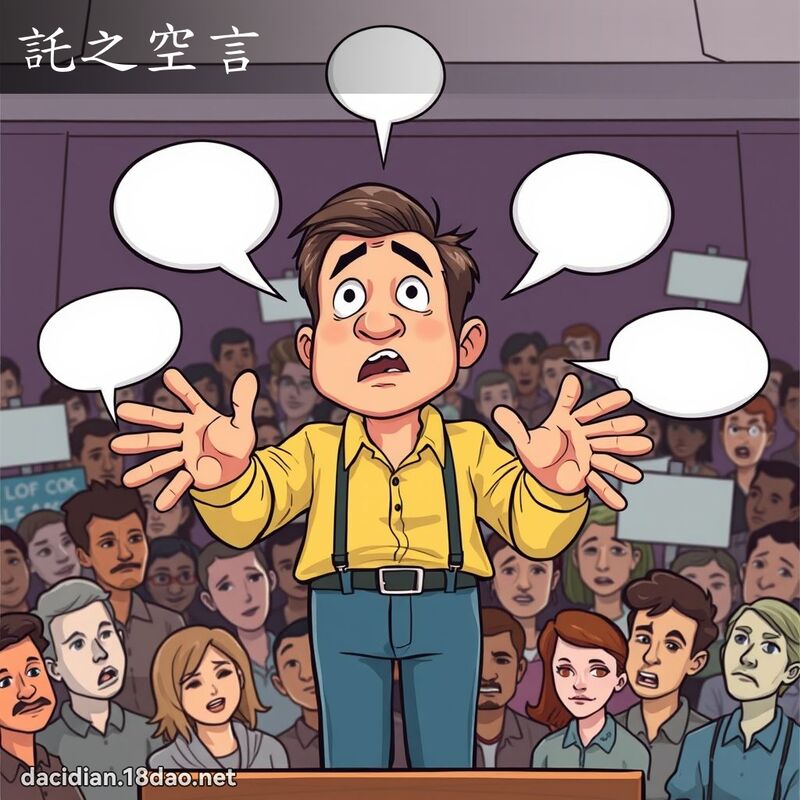 託之空言 - 國語大辭典配圖