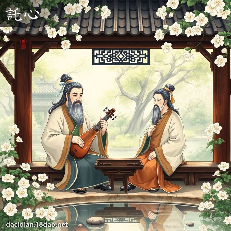 託心 - 國語大辭典配圖