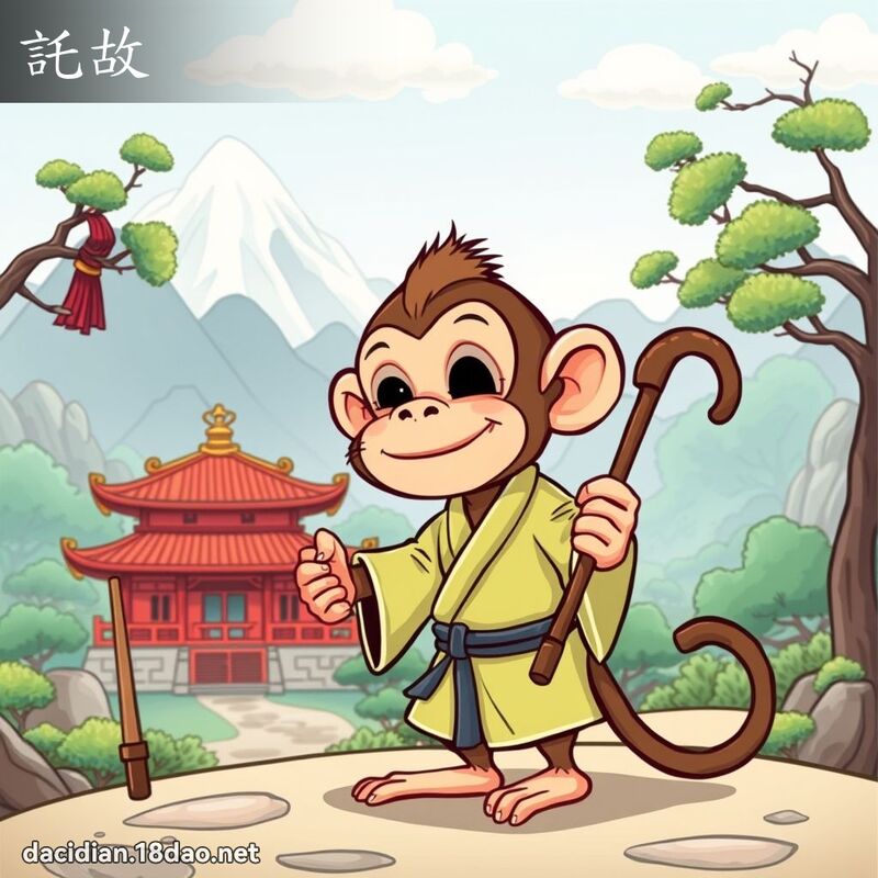 託故 - 國語大辭典配圖