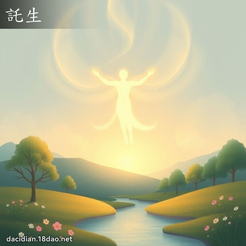 託生 - 國語大辭典配圖