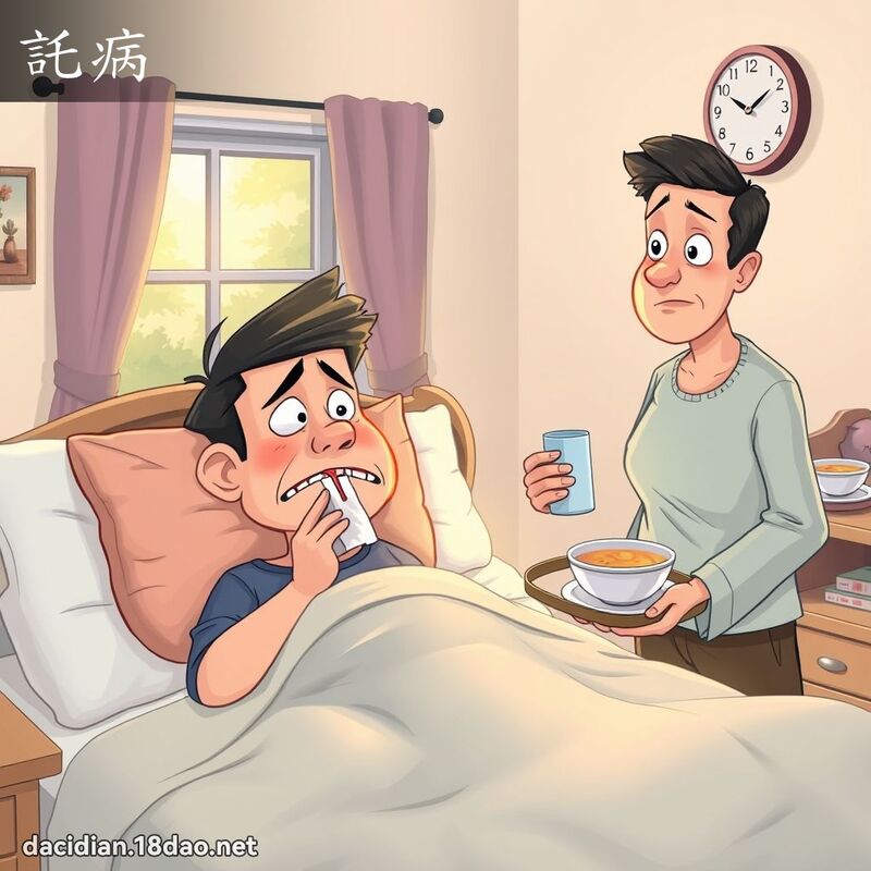 託病 - 國語大辭典配圖