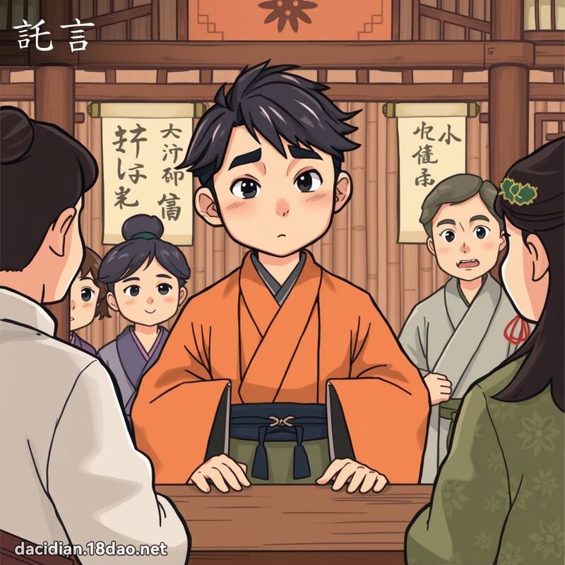 託言 - 國語大辭典配圖