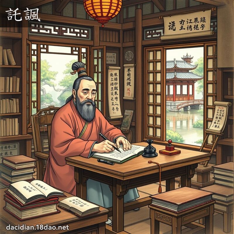 託諷 - 國語大辭典配圖