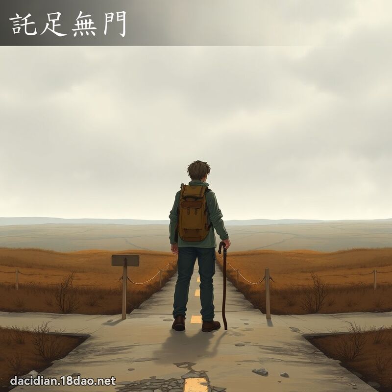 託足無門 - 國語大辭典配圖